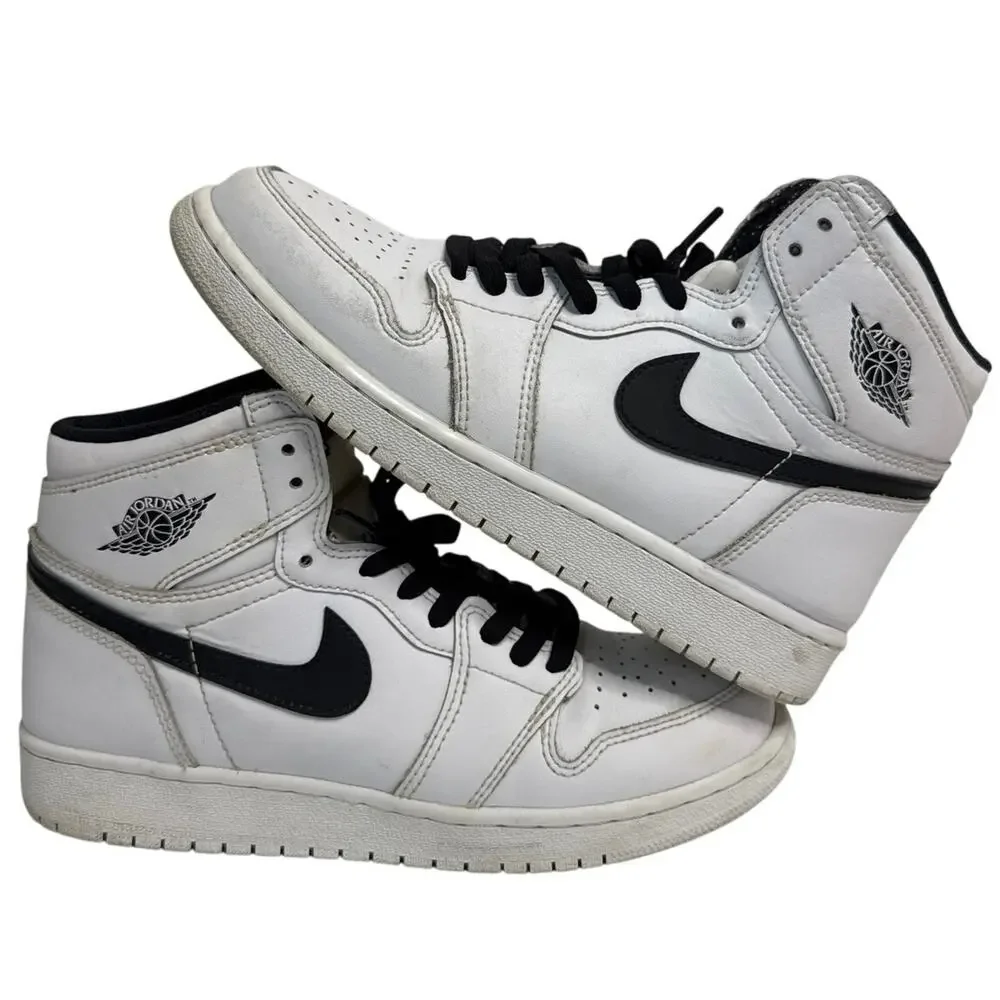 Nike 2016 Air Jordan 1 Yin Yang White Black 6Y Womens 7.5